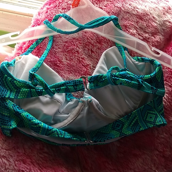 Bluenotes printed bikini top, - Picture 2 of 2